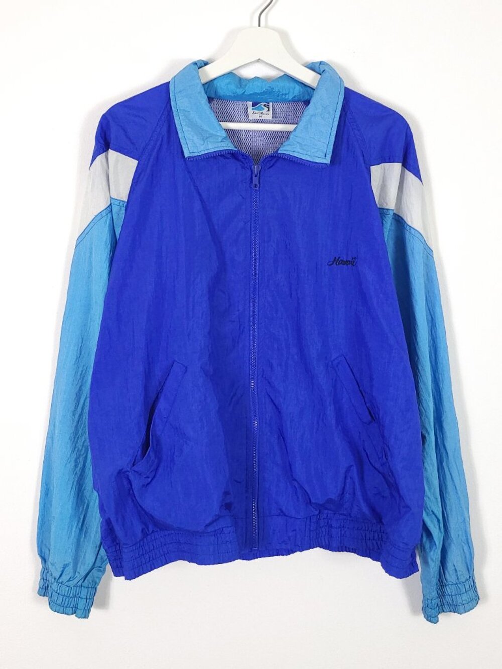 Vintage Retro Colorblock Windbreaker Jacket